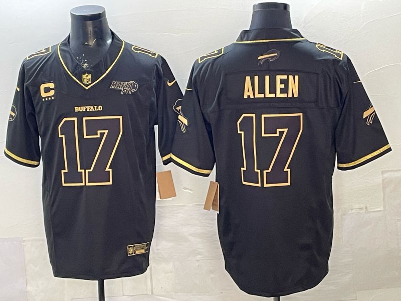 Men 2026 Buffalo Bills #17 Allen Black Gold 4th generations Nike Limited NFL Jersey style 031->buffalo bills->NFL Jersey
